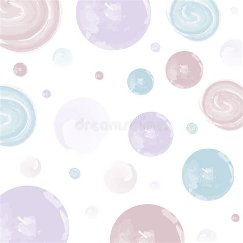 Abstract Polka Dot Background Watercolor Texture Pattern With Nude Circle Watercolor Stains