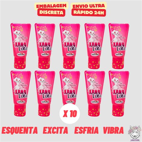 Kit Unidades Lubrificante Intimo Xana Loka G Hot Flowers Sex
