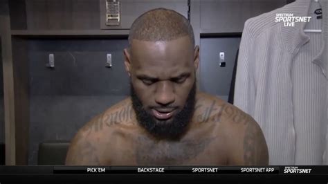 Lebron James Postgame Interview Talks About No Call By The Refs Lakers