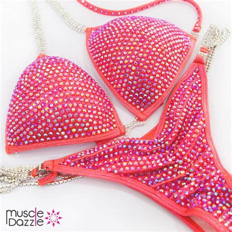 Coral Competition Bikini Suit CB272 Etsy