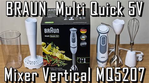 Mixer vertical BRAUN MultiQuick Vario MQ5207, 0.6l, 1000W, 21 trepte ...