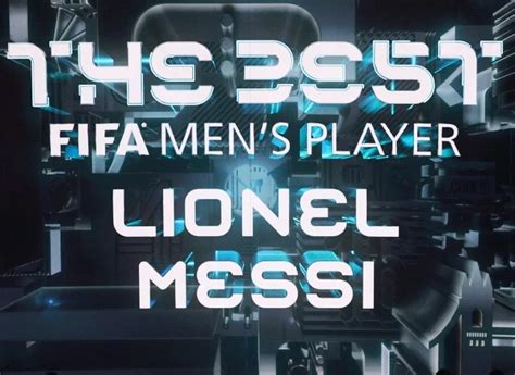 Lionel Messi Wins FIFA Best Men S Player Award