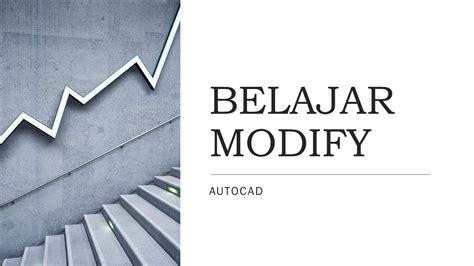 Belajar Perintah Modify Pada Autocad Youtube