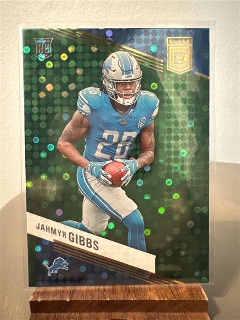 2023 Donruss Elite Jahmyr Gibbs Rookie Green Disco Holo 144 Detroit