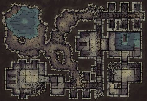 Dungeon Well 2 Minute Tabletop Fantasy City Map Fantasy Map Dungeon Maps