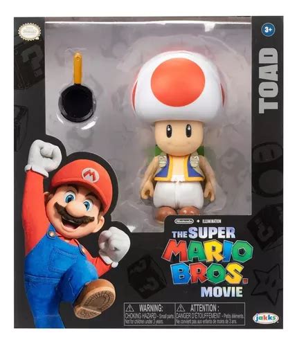 Figura Articulada Super Mario Bros Pelicula Toad Movie Meses sin interés