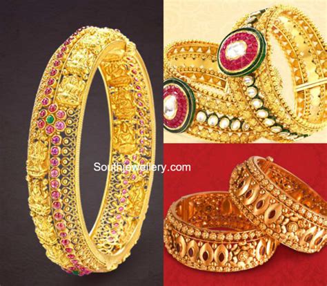 Gold Bangle Designs By Khazana Jewellery Indian Jewellery Designs