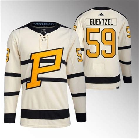 Men's Pittsburgh Penguins #58 Kris Letang Cream 2023 Winter Classic ...