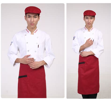 Купить шеф-повар куртка длинные осенние и зимниеel униформа повар с ...