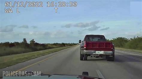 FHP Police Chase Stolen Truck Dashcam YouTube