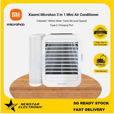 Microhoo 3 In 1 Mini Air Conditioner Water Cooling Fan Portable USB ...
