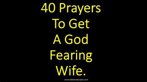 40 Prayers To Get A God Fearing Wife