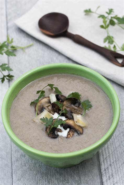 Vegan Mushroom Leek Soup (Healthy & Low Cal) - Vegan Family Recipes