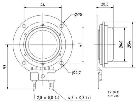 EX 60 R - 8 Ohm | Visaton