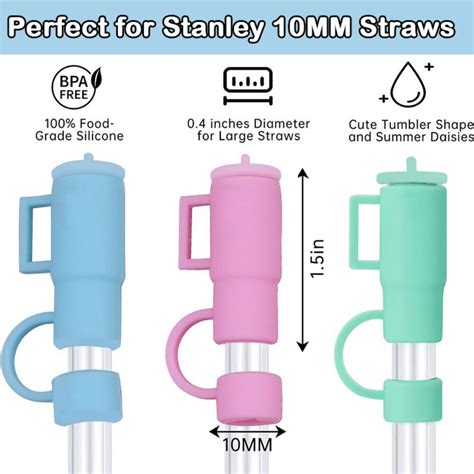 Airtight Silicone Straw Topper For 30and40 Oz Stanleys Cup Accessories