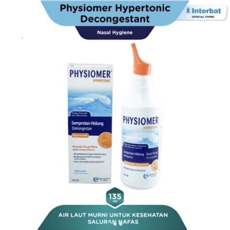 Jual PHYSIOMER HYPERTONIC SEMPROT HIDUNG DEWASA 135 ML Shopee Indonesia