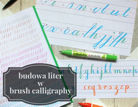 BRUSH LETTERING JAK TRZYMAĆ BRUSH PEN I JAK BUDOWAĆ LITERY się rysuje