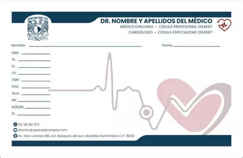 Recetario Médico 1000 ½ Carta Color4x1 Opalina Diseño Gratis