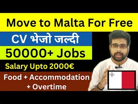 Malta Jobs For Indians Malta Free Work Permit Visa Easy Apply