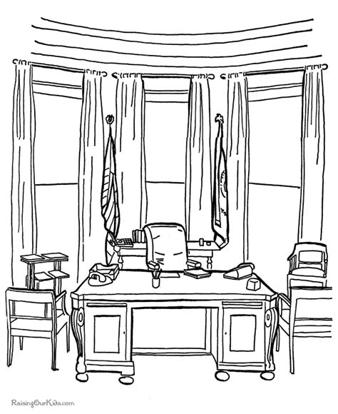 The Oval Office coloring pages - 005