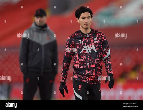 Liverpool S Takumi Minamino Before The UEFA Champions League Group D