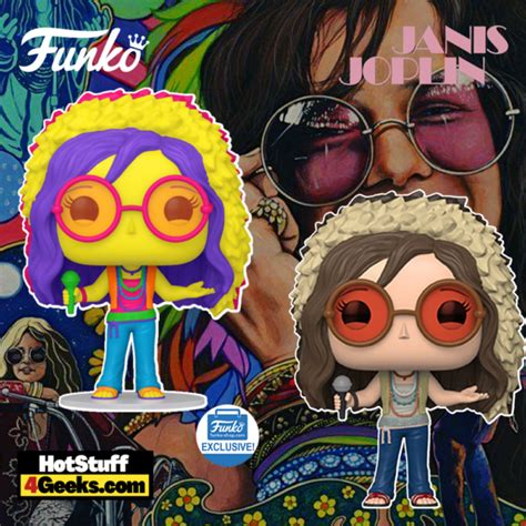 New Janis Joplin Funko Pop Black Light Common