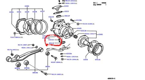 Toyota Swivel Hub Stud Landcruiser 100 70 80 Series New Genuine X 1