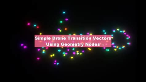 Livenoding Basic Drones Transition Using Geometry Nodes Youtube