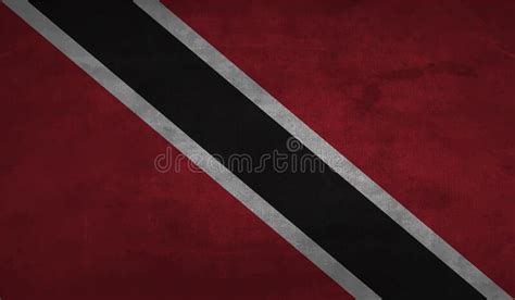 Bandeira Do Vetor Trinidad E Tobago Isolada Em Fundo Branco Ilustra O