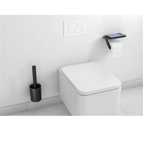 Hansgrohe Wallstoris Ensemble D Accessoires Pour Les Toilettes Noir