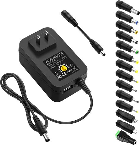 Amazon Alitove W Universal Ac To Dc Power Supply Adapter V To