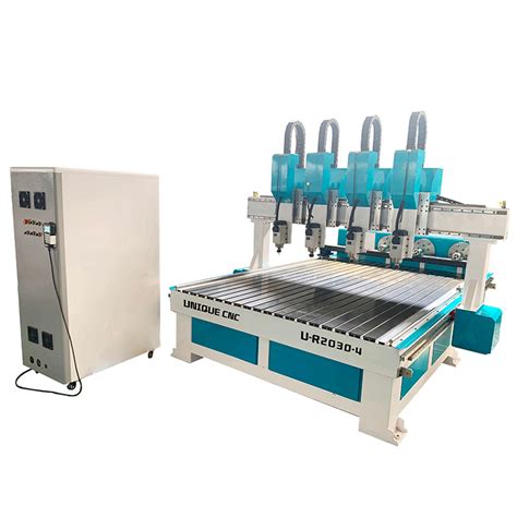 4 Heads 4 Axis Rotary Cnc Wood Router Engraving Machine For Furniture Buy 4 Heads Cnc