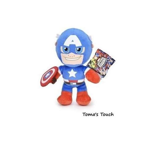 Peluche Avengers Captain America 20 Cm 1656 Cdiscount Jeux Jouets