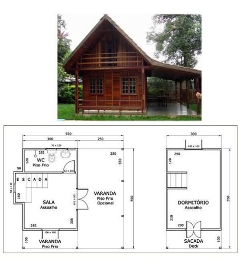 Planta De Casa De Madeira - Plantas de casa de madeira: 5 modelos para construir