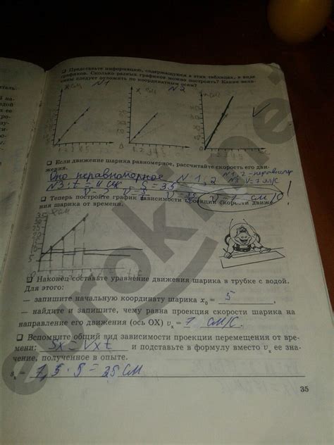 ГДЗ Номер стр. 35 Физика 7 класс Степанова Рабочая тетрадь