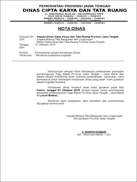 Surat Peminjaman Kendaraan Dinas Homecare24