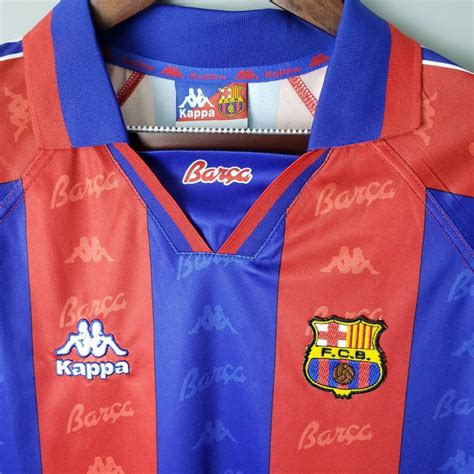 Ретро футболка Барселоны 1996-1997 домашняя ⚽️ Купить от 2 490 руб. в ...