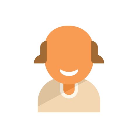 Smiling student icon flat vector. Happy person 17329763 Vector Art at ...