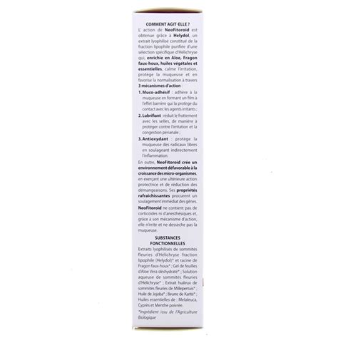 Neofitorid Pommade Bio 40ml Aboca Hémorroides IllicoPharma