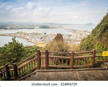 View Seongsan Ilchulbong Sunrise Peak One Stock Photo 524896729 ...