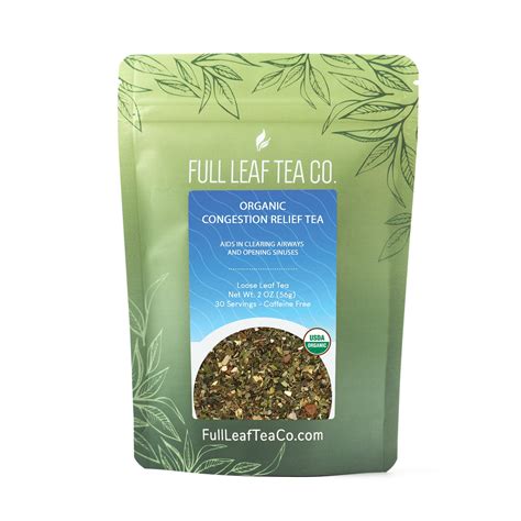 Organic Congestion Relief Tea – Full Leaf Tea Company