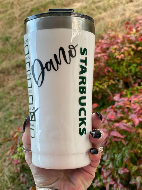 Personalized Starbucks Glitter Stainless Steel Tumbler. 20oz | Etsy