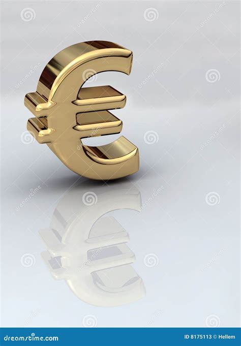 Het Euro Teken Van Het Geld Stock Illustratie Afbeelding 8175113