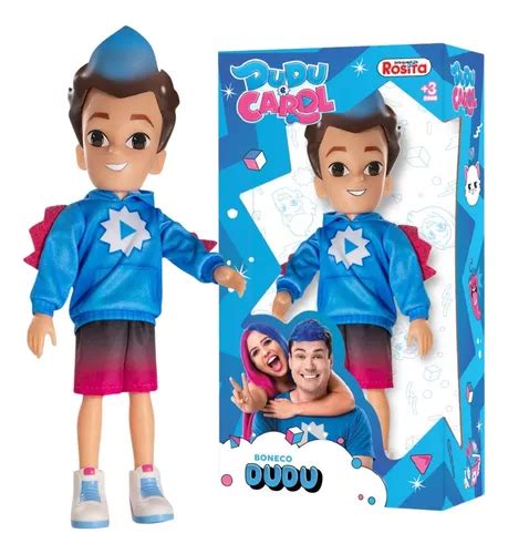Boneco Dudu E Carol - Boneco Youtuber Carol E Dudu Infantil Articulado Vinil 26cm | Frete grátis