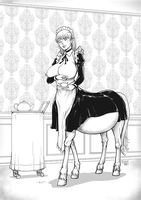 Centaur Maid By Tchen Hentai Foundry