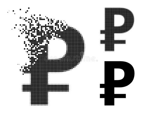 Burst Pixel Sex Symbol Glyph With Halftone Version Stock Vector Illustration Of Male Romantic