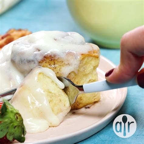 The Perfect Cinnamon Roll Icing - Cooking TV Recipes