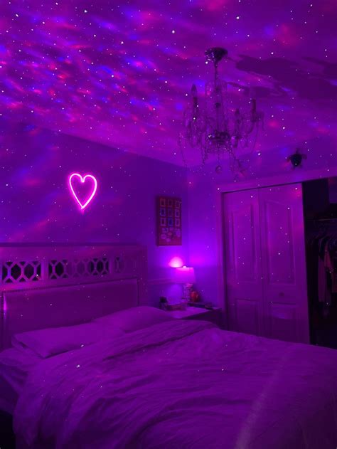 Room Inspo🪐💗 Neon Room Cool Rooms Neon Bedroom