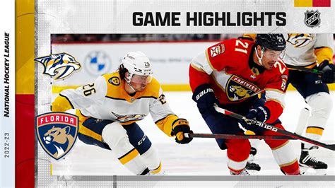 Predators Panthers 3 2 Nhl Highlights 2023 Youtube