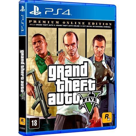 Gta V Playstation 4 Midia Fisica Grand Theft Auth Pontofrio